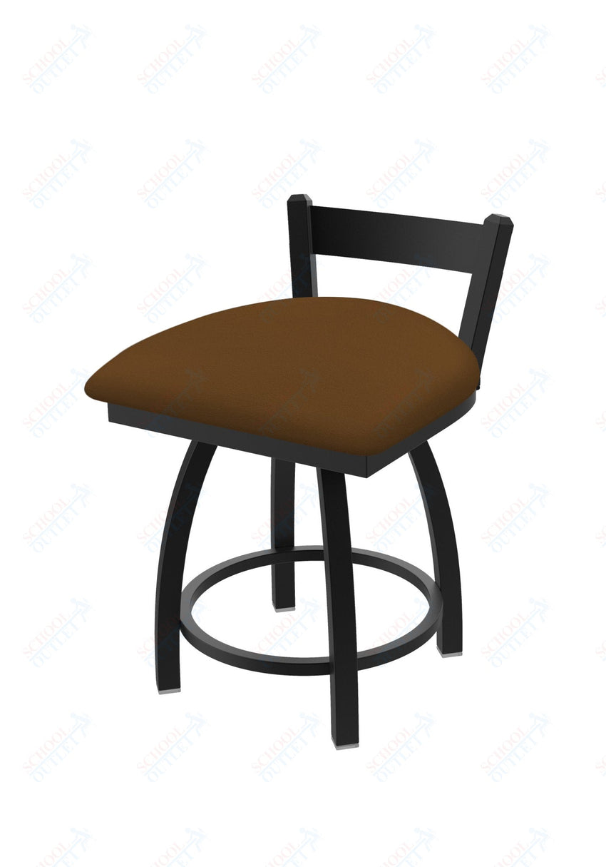 Holland Bar Stool 821 Catalina Low Back Swivel Vanity Stool Upholstered Seat 18"H (HBS - 821 - VS - UP - 18H) - SchoolOutlet
