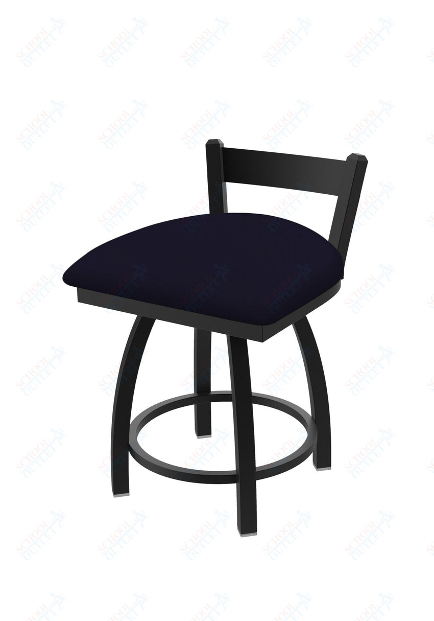 Holland Bar Stool 821 Catalina Low Back Swivel Vanity Stool Upholstered Seat 18"H (HBS - 821 - VS - UP - 18H) - SchoolOutlet