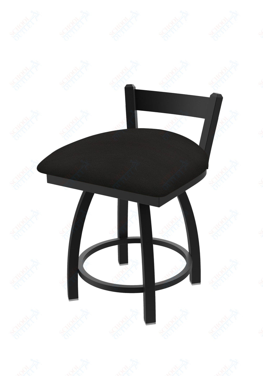 Holland Bar Stool 821 Catalina Low Back Swivel Vanity Stool Upholstered Seat 18"H (HBS - 821 - VS - UP - 18H) - SchoolOutlet