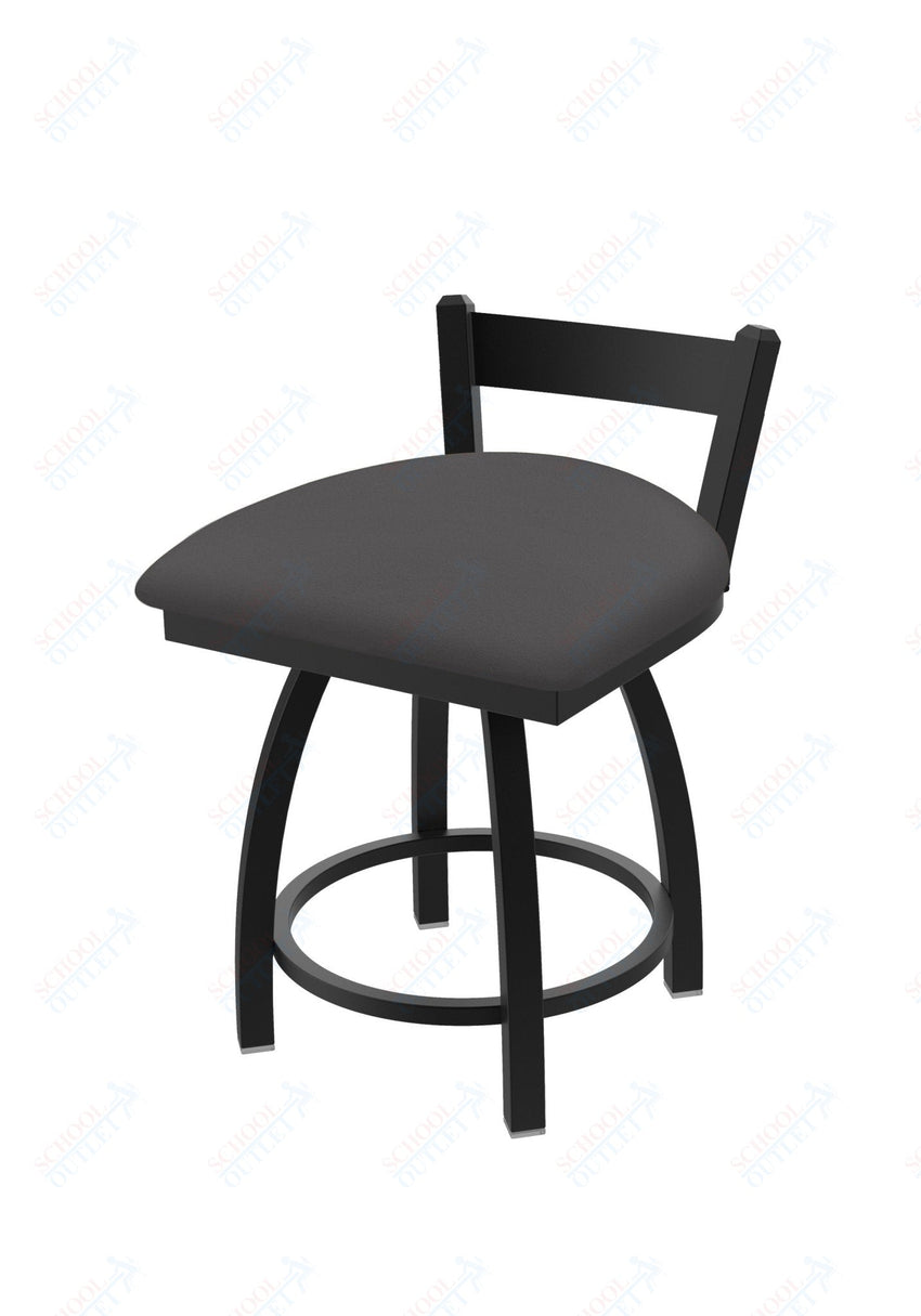 Holland Bar Stool 821 Catalina Low Back Swivel Vanity Stool Upholstered Seat 18"H (HBS - 821 - VS - UP - 18H) - SchoolOutlet