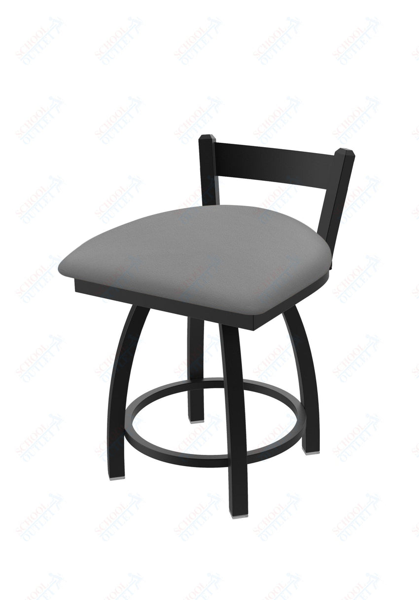 Holland Bar Stool 821 Catalina Low Back Swivel Vanity Stool Upholstered Seat 18"H (HBS - 821 - VS - UP - 18H) - SchoolOutlet