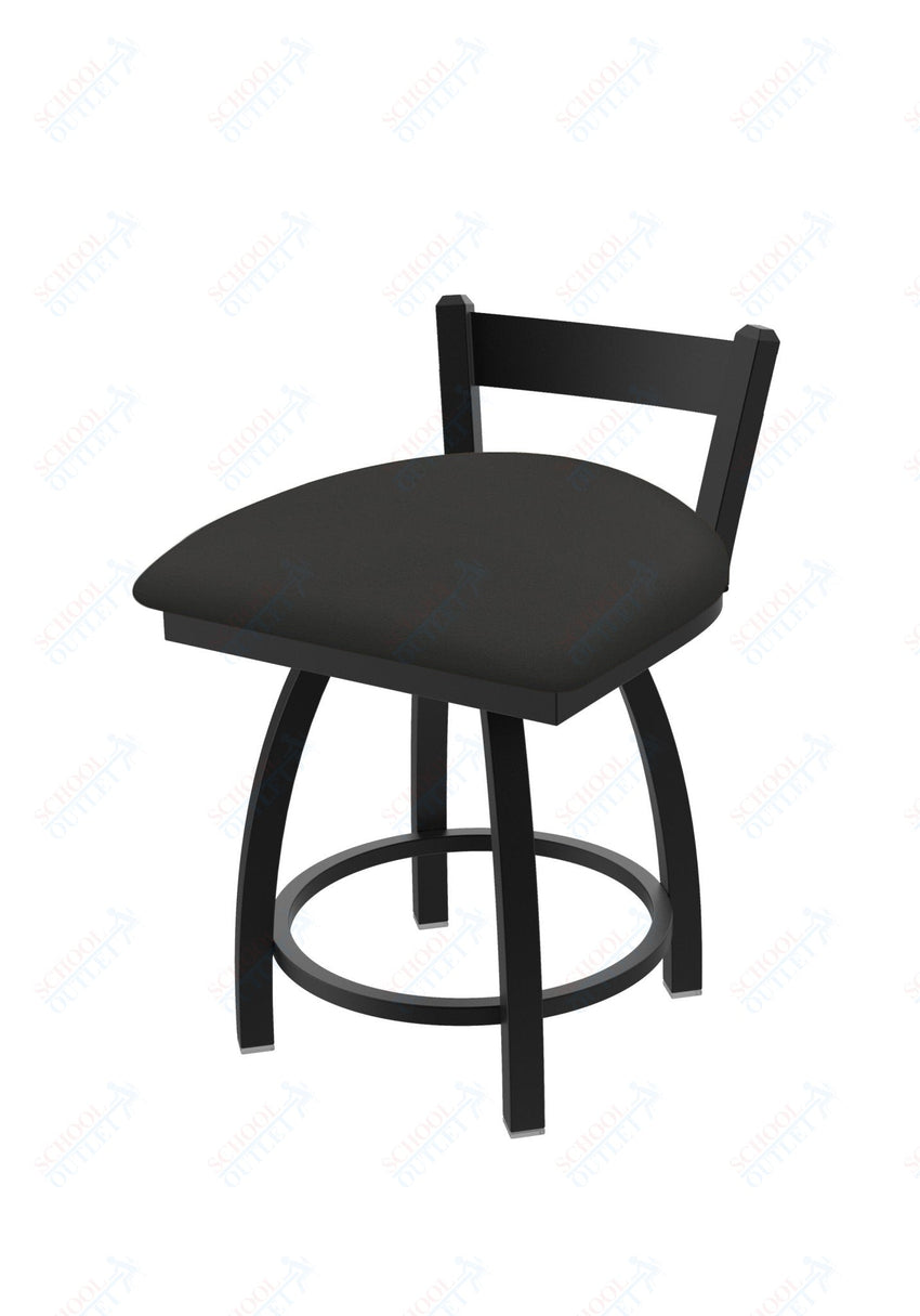Holland Bar Stool 821 Catalina Low Back Swivel Vanity Stool Upholstered Seat 18"H (HBS - 821 - VS - UP - 18H) - SchoolOutlet