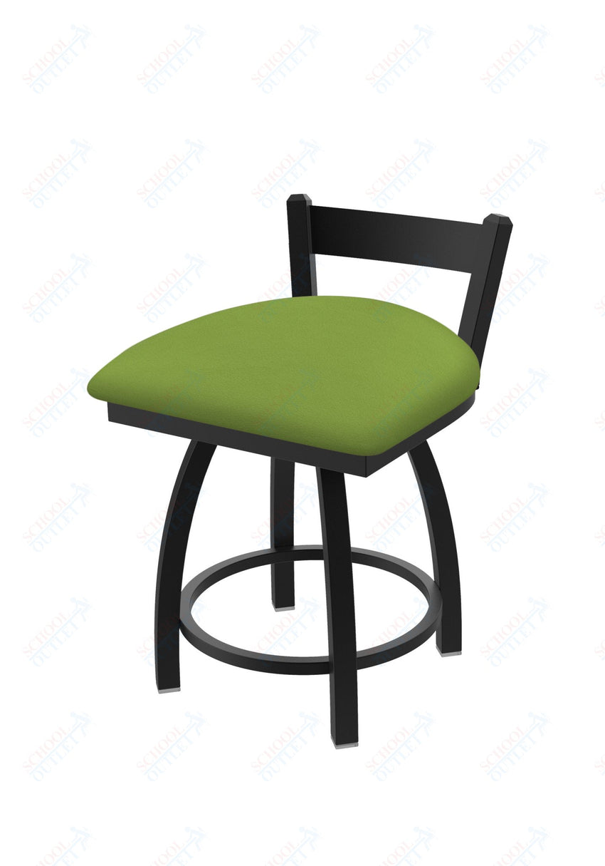 Holland Bar Stool 821 Catalina Low Back Swivel Vanity Stool Upholstered Seat 18"H (HBS - 821 - VS - UP - 18H) - SchoolOutlet