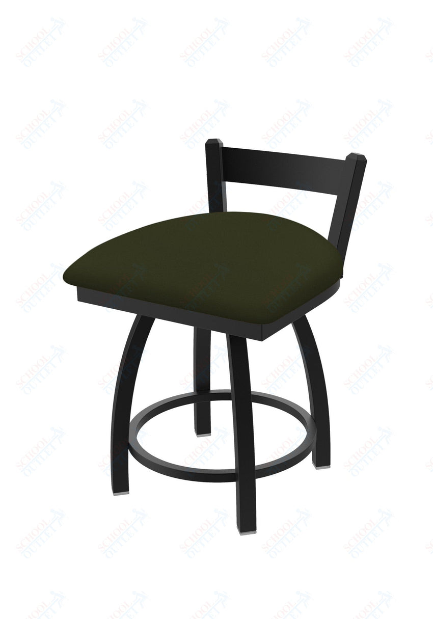 Holland Bar Stool 821 Catalina Low Back Swivel Vanity Stool Upholstered Seat 18"H (HBS - 821 - VS - UP - 18H) - SchoolOutlet