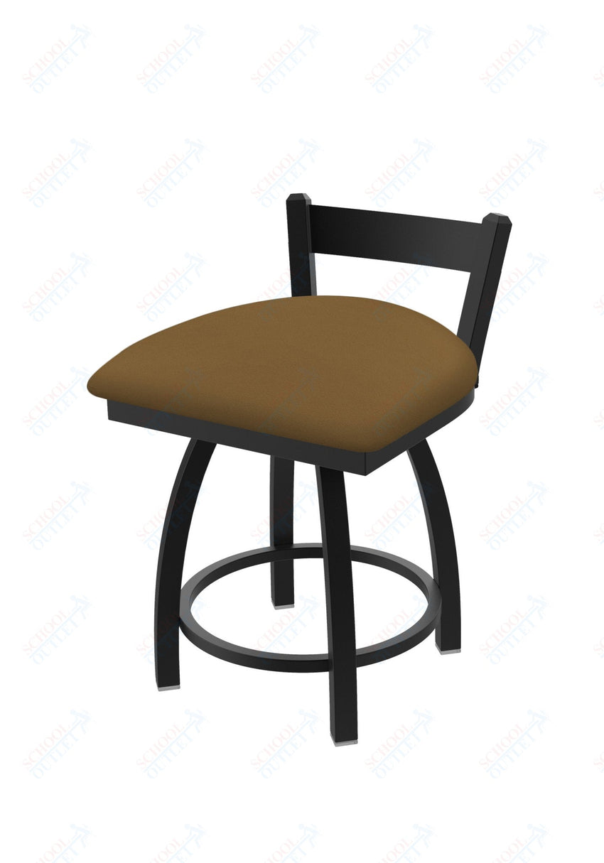Holland Bar Stool 821 Catalina Low Back Swivel Vanity Stool Upholstered Seat 18"H (HBS - 821 - VS - UP - 18H) - SchoolOutlet