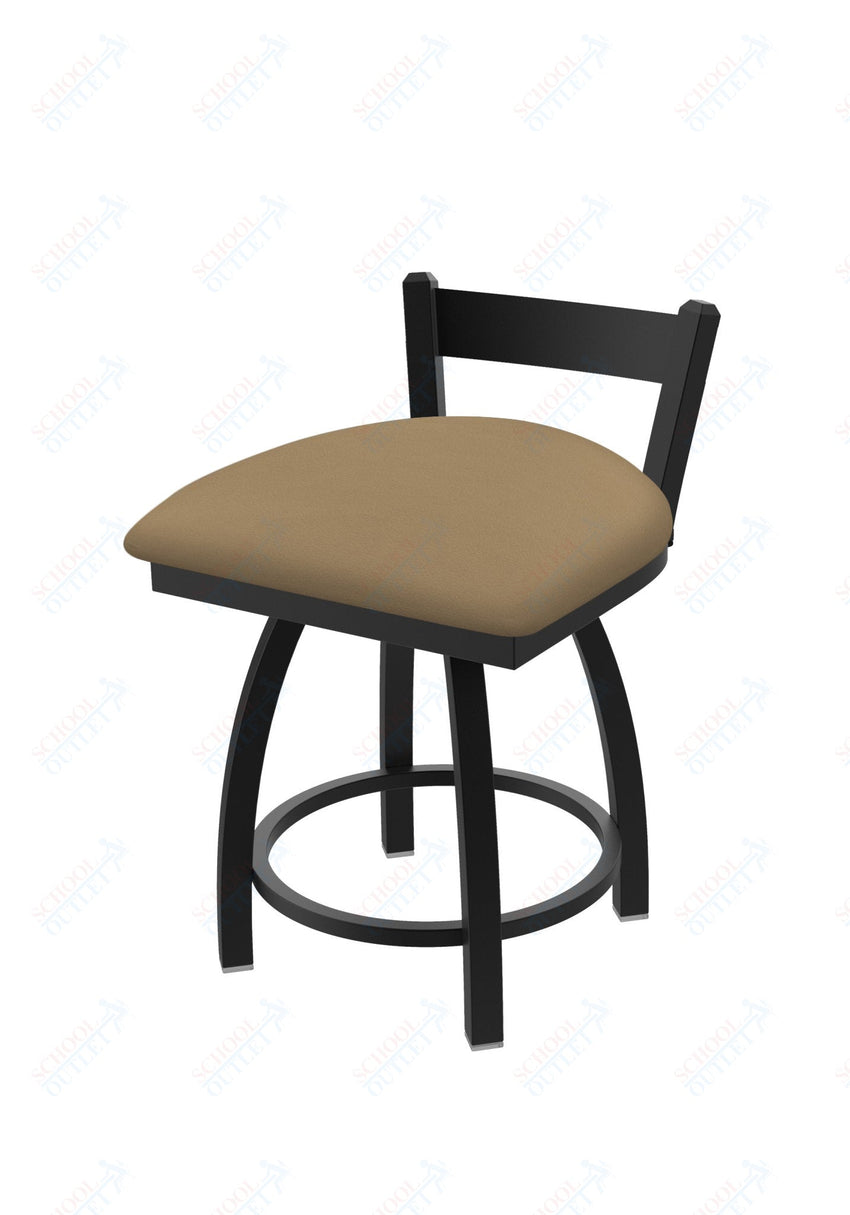 Holland Bar Stool 821 Catalina Low Back Swivel Vanity Stool Upholstered Seat 18"H (HBS - 821 - VS - UP - 18H) - SchoolOutlet