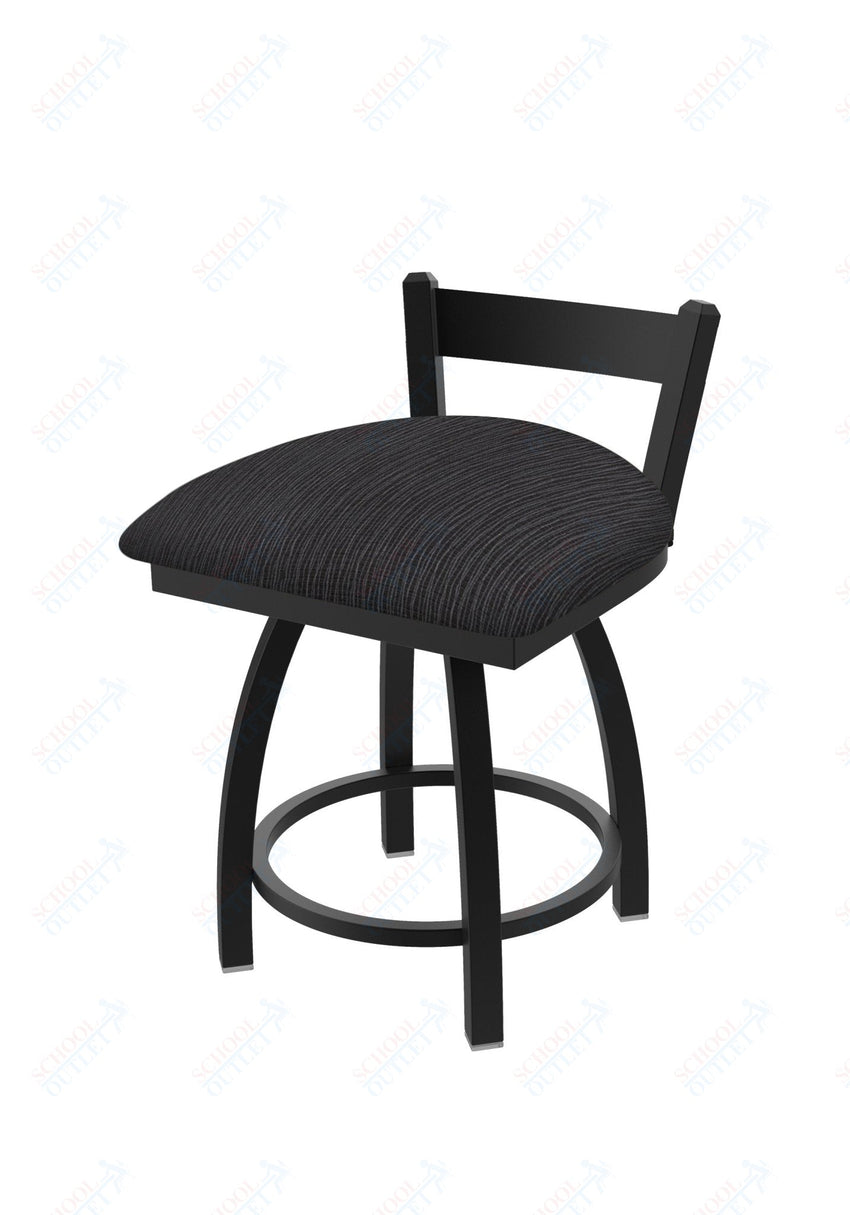 Holland Bar Stool 821 Catalina Low Back Swivel Vanity Stool Upholstered Seat 18"H (HBS - 821 - VS - UP - 18H) - SchoolOutlet