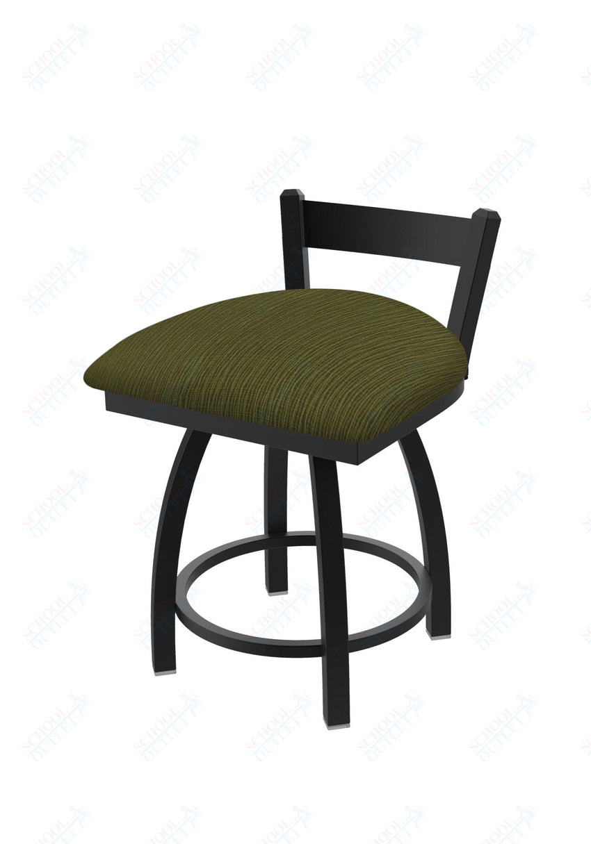 Holland Bar Stool 821 Catalina Low Back Swivel Vanity Stool Upholstered Seat 18"H (HBS - 821 - VS - UP - 18H) - SchoolOutlet