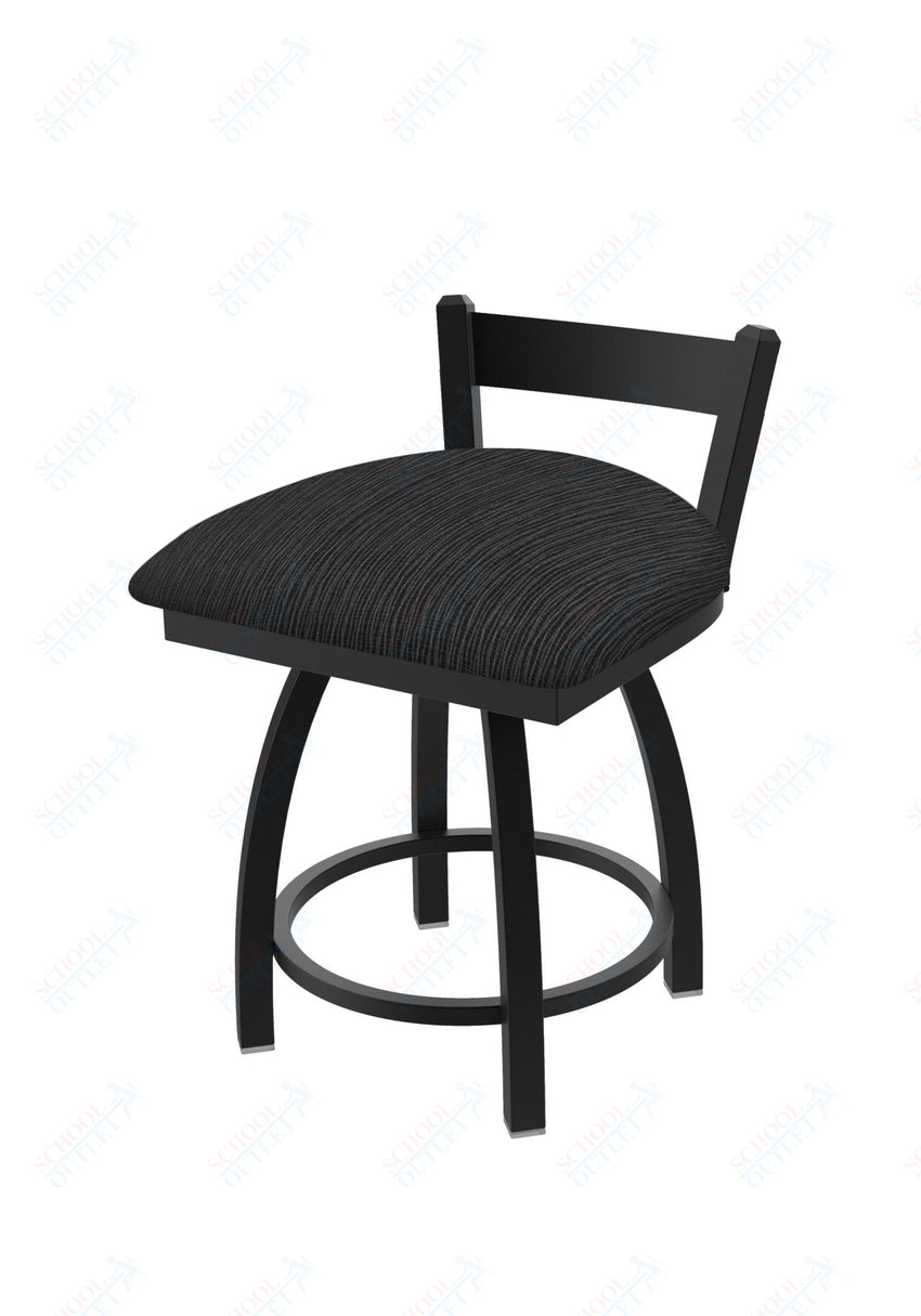 Holland Bar Stool 821 Catalina Low Back Swivel Vanity Stool Upholstered Seat 18"H (HBS - 821 - VS - UP - 18H) - SchoolOutlet