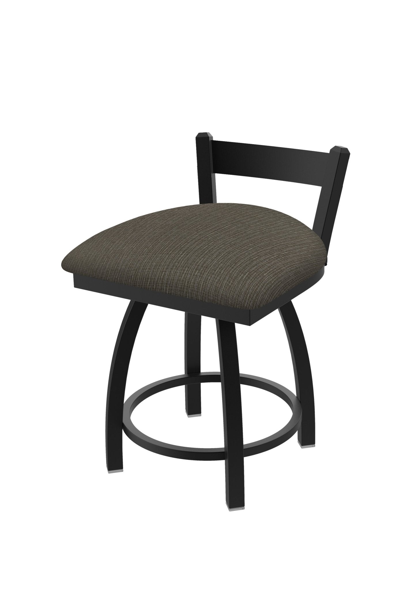 Holland Bar Stool 821 Catalina Low Back Swivel Vanity Stool Upholstered Seat 18"H (HBS - 821 - VS - UP - 18H) - SchoolOutlet