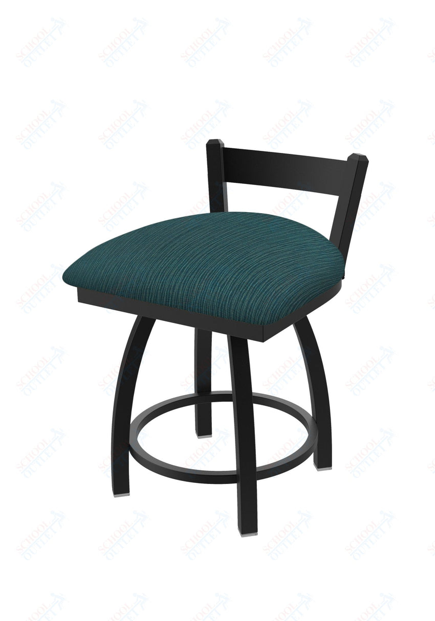Holland Bar Stool 821 Catalina Low Back Swivel Vanity Stool Upholstered Seat 18"H (HBS - 821 - VS - UP - 18H) - SchoolOutlet