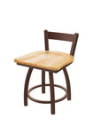 Holland Bar Stool 821 Catalina Low Back Swivel Vanity Stool Wooden Seat 18