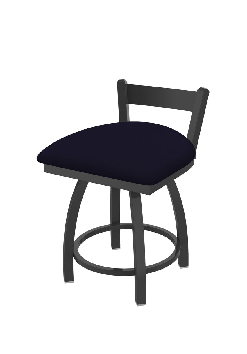 Holland Bar Stool 821 Catalina Low Back Swivel Vanity Stool Upholstered Seat 18"H (HBS - 821 - VS - UP - 18H) - SchoolOutlet