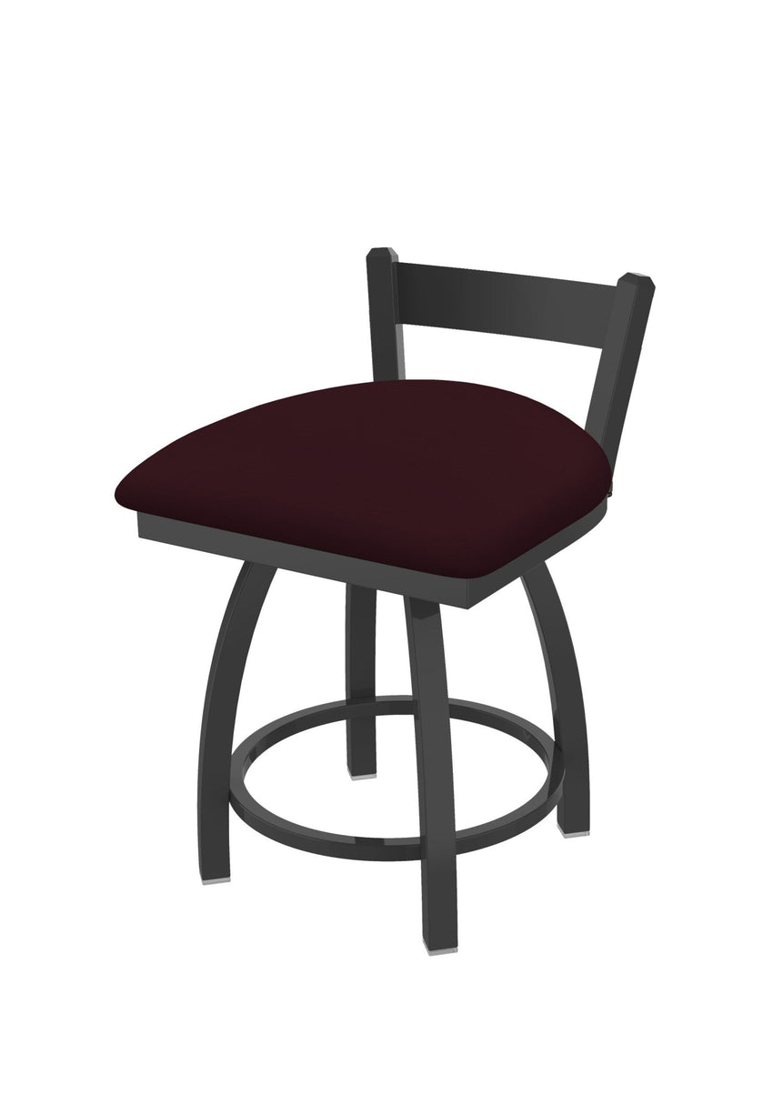 Holland Bar Stool 821 Catalina Low Back Swivel Vanity Stool Upholstered Seat 18"H (HBS - 821 - VS - UP - 18H) - SchoolOutlet