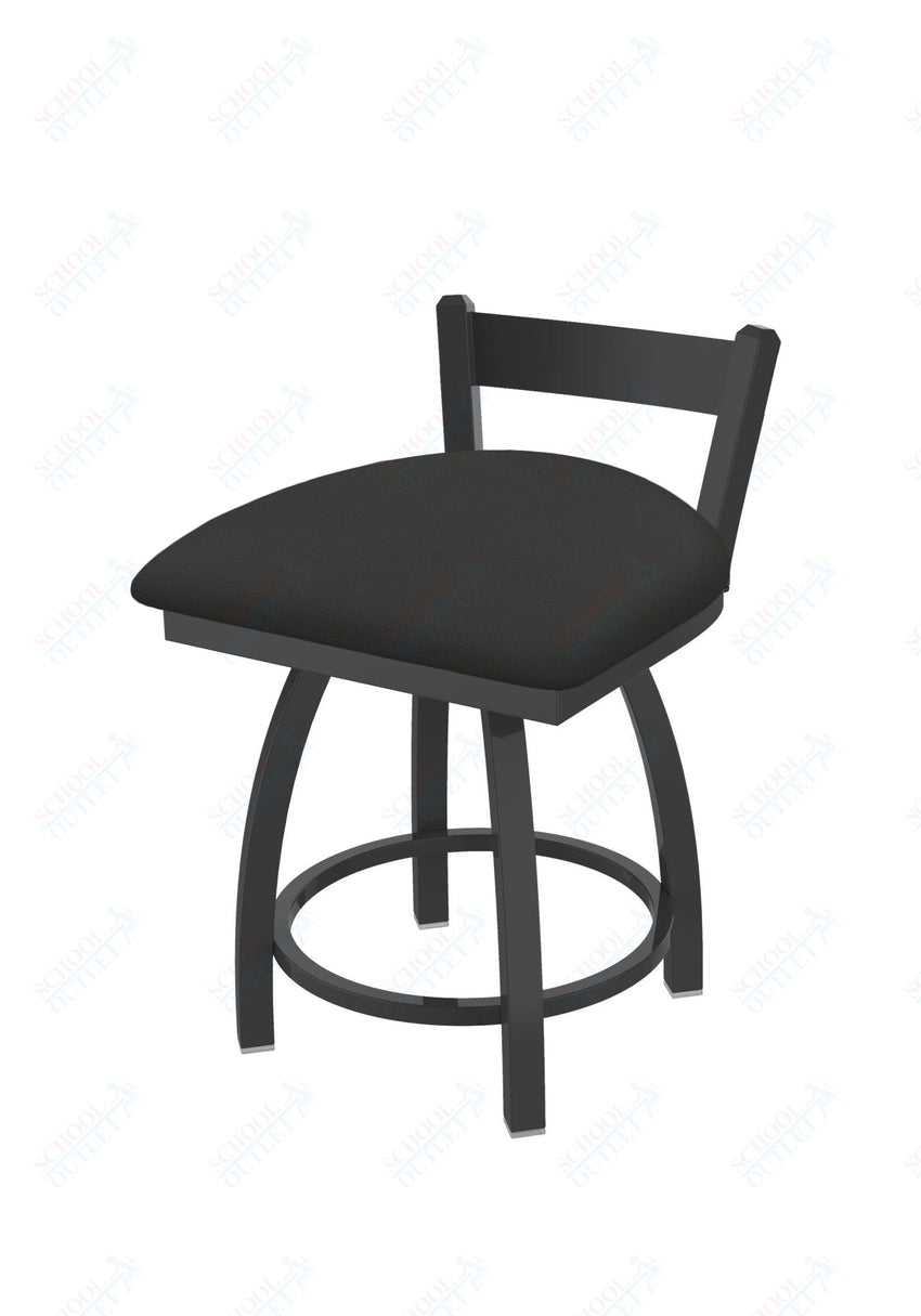 Holland Bar Stool 821 Catalina Low Back Swivel Vanity Stool Upholstered Seat 18"H (HBS - 821 - VS - UP - 18H) - SchoolOutlet