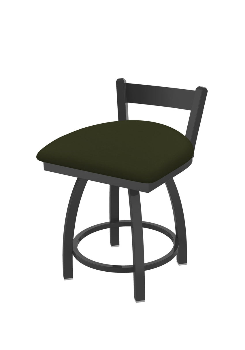Holland Bar Stool 821 Catalina Low Back Swivel Vanity Stool Upholstered Seat 18"H (HBS - 821 - VS - UP - 18H) - SchoolOutlet
