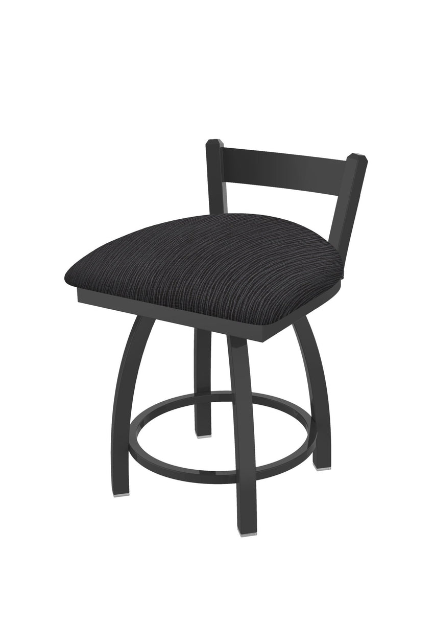 Holland Bar Stool 821 Catalina Low Back Swivel Vanity Stool Upholstered Seat 18"H (HBS - 821 - VS - UP - 18H) - SchoolOutlet