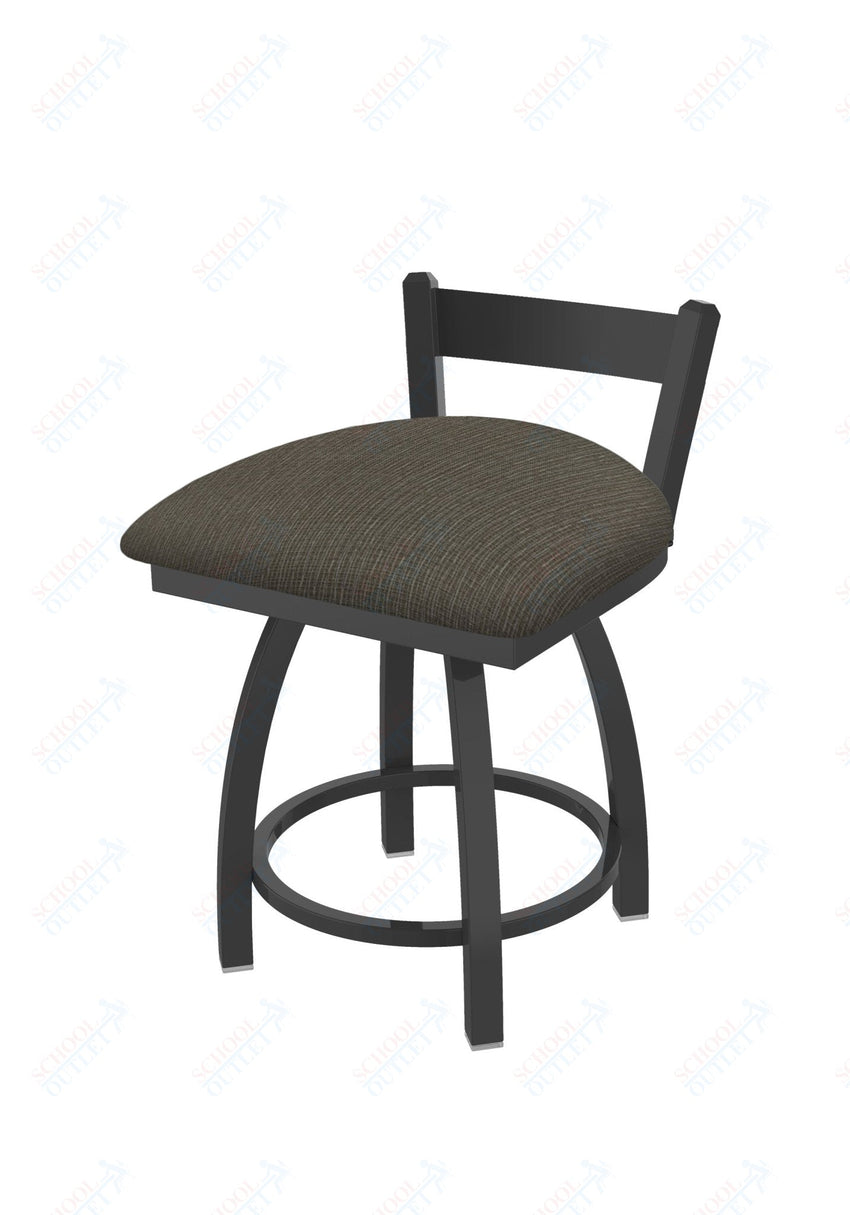 Holland Bar Stool 821 Catalina Low Back Swivel Vanity Stool Upholstered Seat 18"H (HBS - 821 - VS - UP - 18H) - SchoolOutlet