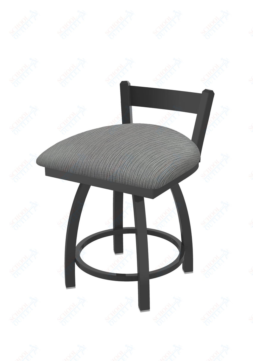 Holland Bar Stool 821 Catalina Low Back Swivel Vanity Stool Upholstered Seat 18"H (HBS - 821 - VS - UP - 18H) - SchoolOutlet