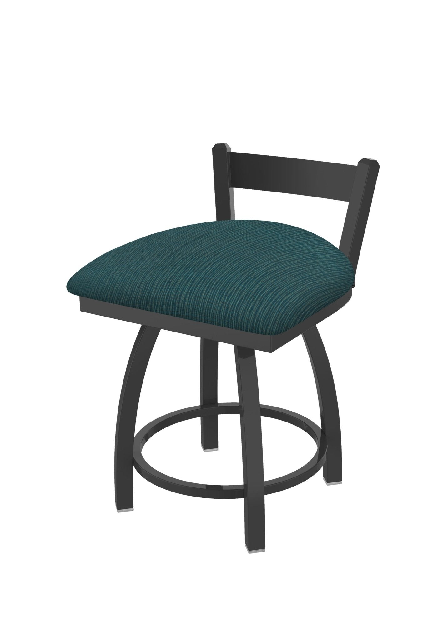 Holland Bar Stool 821 Catalina Low Back Swivel Vanity Stool Upholstered Seat 18"H (HBS - 821 - VS - UP - 18H) - SchoolOutlet