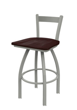 Holland Bar Stool 821 Catalina Low Back Swivel Counter Stool Wooden Seat 25"H (HBS-821-CS-WD-25H)