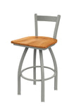 Holland Bar Stool 821 Catalina Low Back Swivel Counter Stool Wooden Seat 25