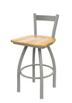 Holland Bar Stool 821 Catalina Low Back Swivel Counter Stool Wooden Seat 25