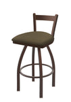 Holland Bar Stool 821 Catalina Low Back Swivel Counter Stool Upholstered Seat 25