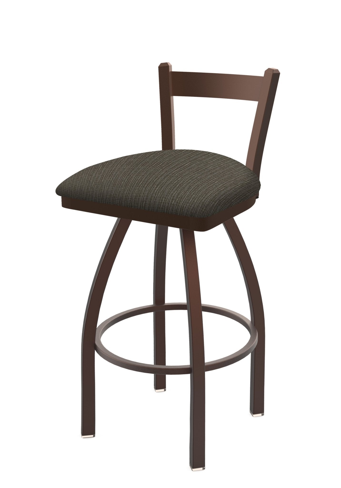 Holland Bar Stool 821 Catalina Low Back Swivel Counter Stool Upholstered Seat 25"H (HBS - 821 - CS - UP - 25H) - SchoolOutlet