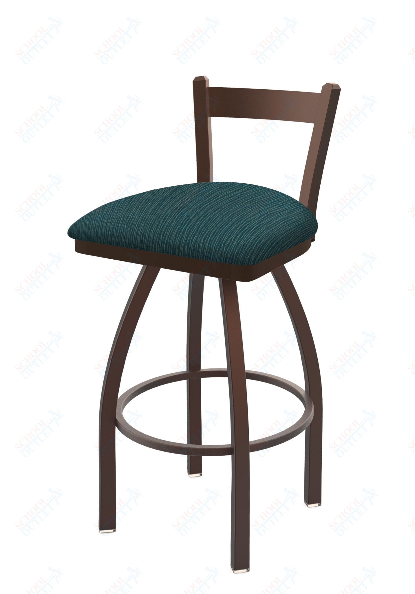 Holland Bar Stool 821 Catalina Low Back Swivel Counter Stool Upholstered Seat 25"H (HBS - 821 - CS - UP - 25H) - SchoolOutlet