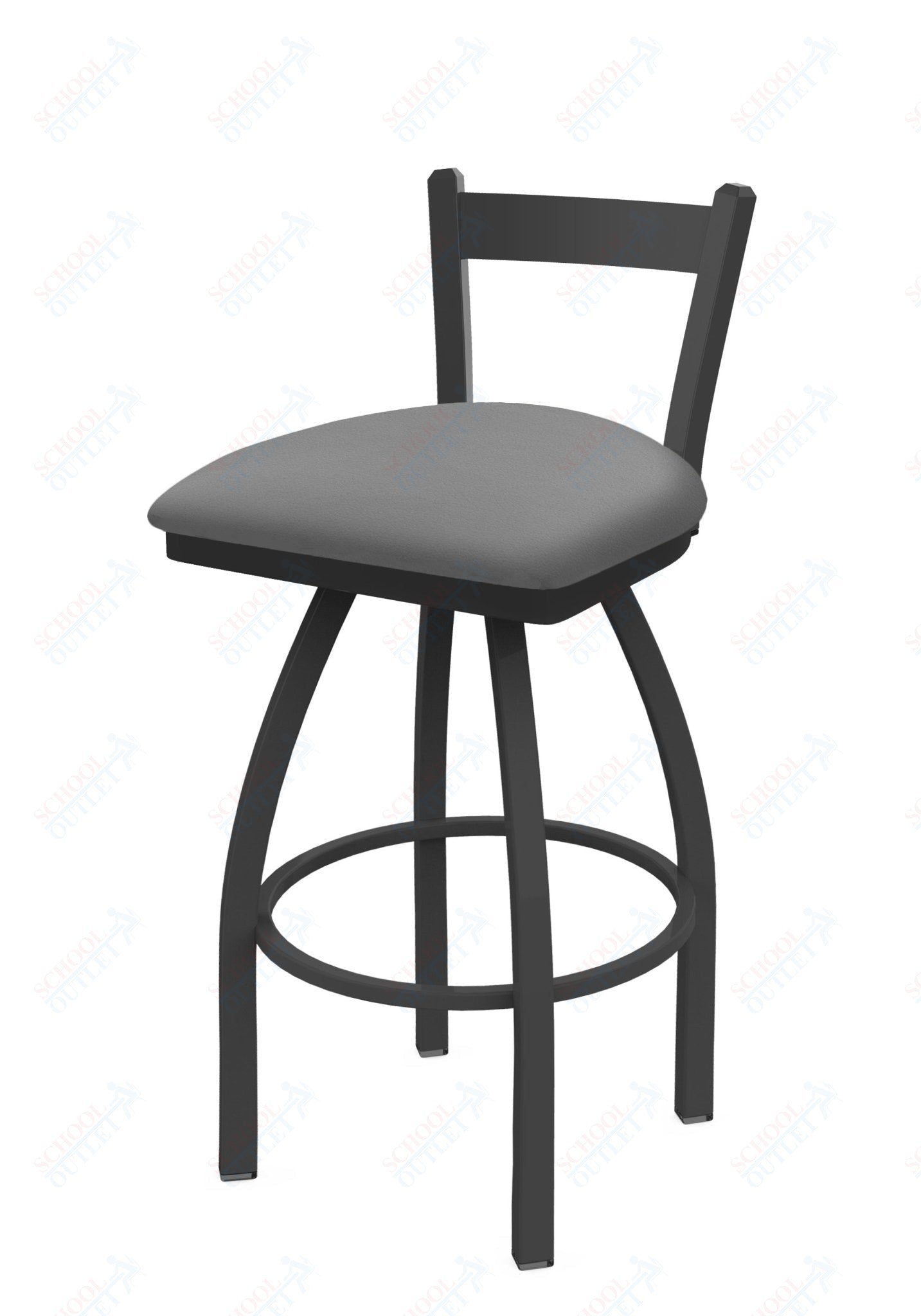 Holland Bar Stool 821 Catalina Low Back Swivel Counter Stool Upholstered Seat 25"H (HBS - 821 - CS - UP - 25H) - SchoolOutlet