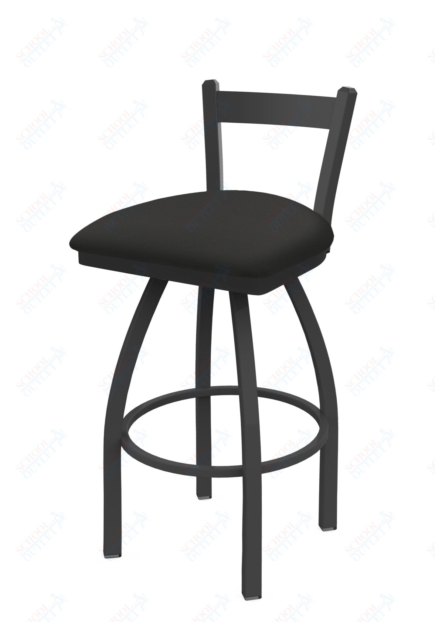 Holland Bar Stool 821 Catalina Low Back Swivel Counter Stool Upholstered Seat 25"H (HBS - 821 - CS - UP - 25H) - SchoolOutlet