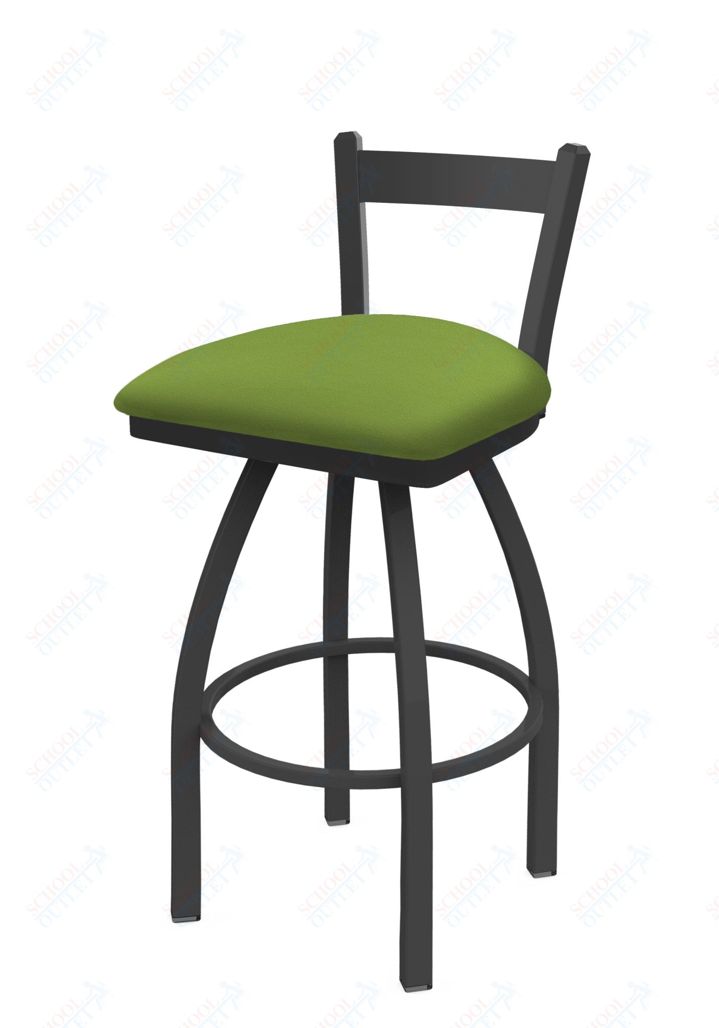Holland Bar Stool 821 Catalina Low Back Swivel Counter Stool Upholstered Seat 25"H (HBS - 821 - CS - UP - 25H) - SchoolOutlet