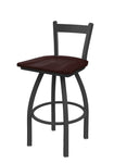Holland Bar Stool 821 Catalina Low Back Swivel Counter Stool Wooden Seat 25