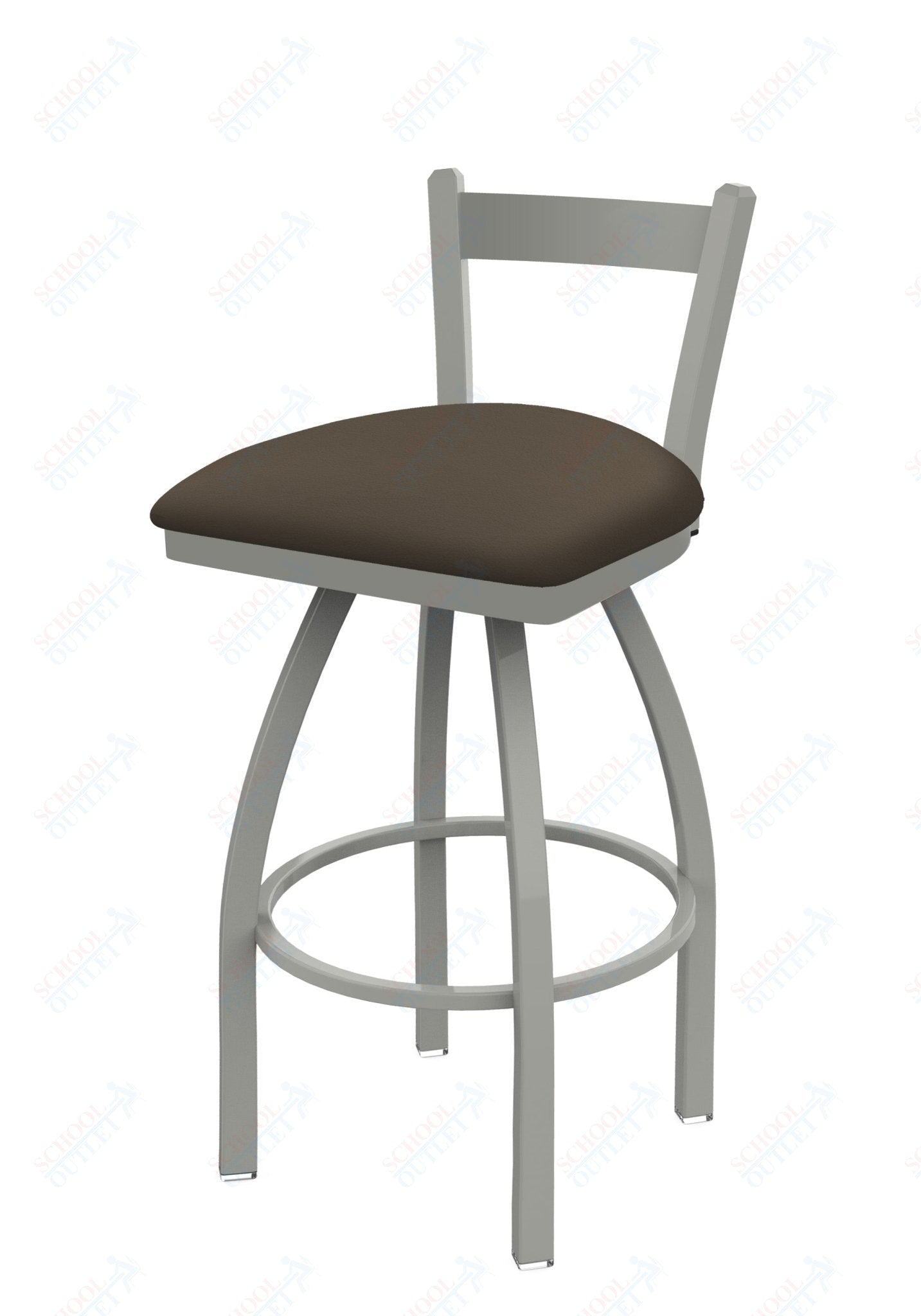 Holland Bar Stool 821 Catalina Low Back Swivel Bar Stool Upholstered Seat 30"H (HBS - 821 - BS - UP - 30H) - SchoolOutlet