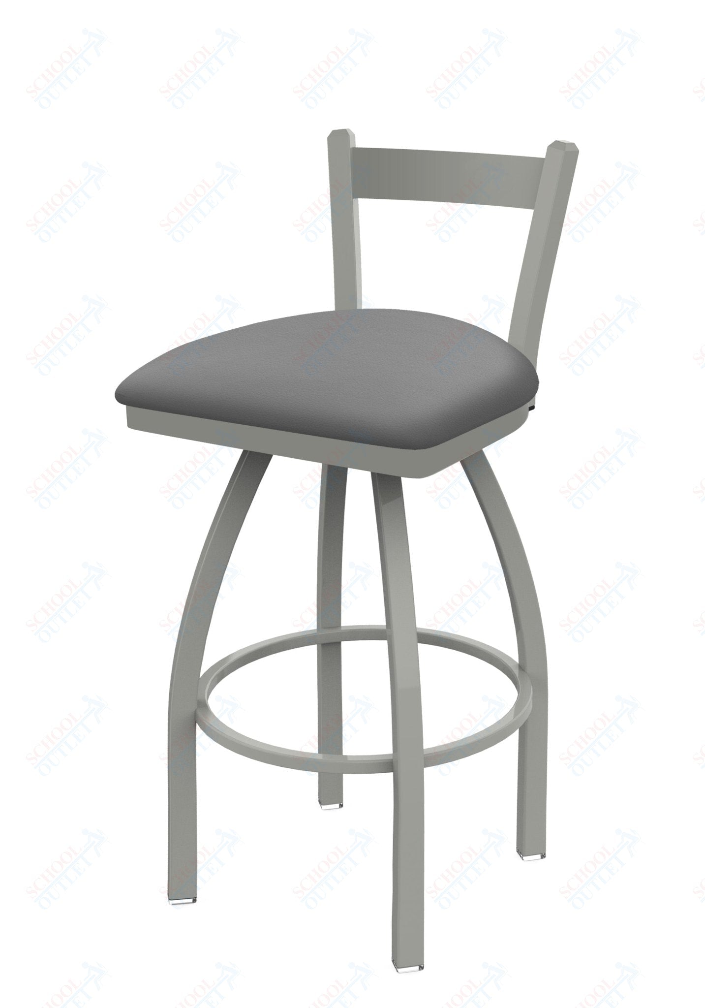 Holland Bar Stool 821 Catalina Low Back Swivel Bar Stool Upholstered Seat 30"H (HBS - 821 - BS - UP - 30H) - SchoolOutlet