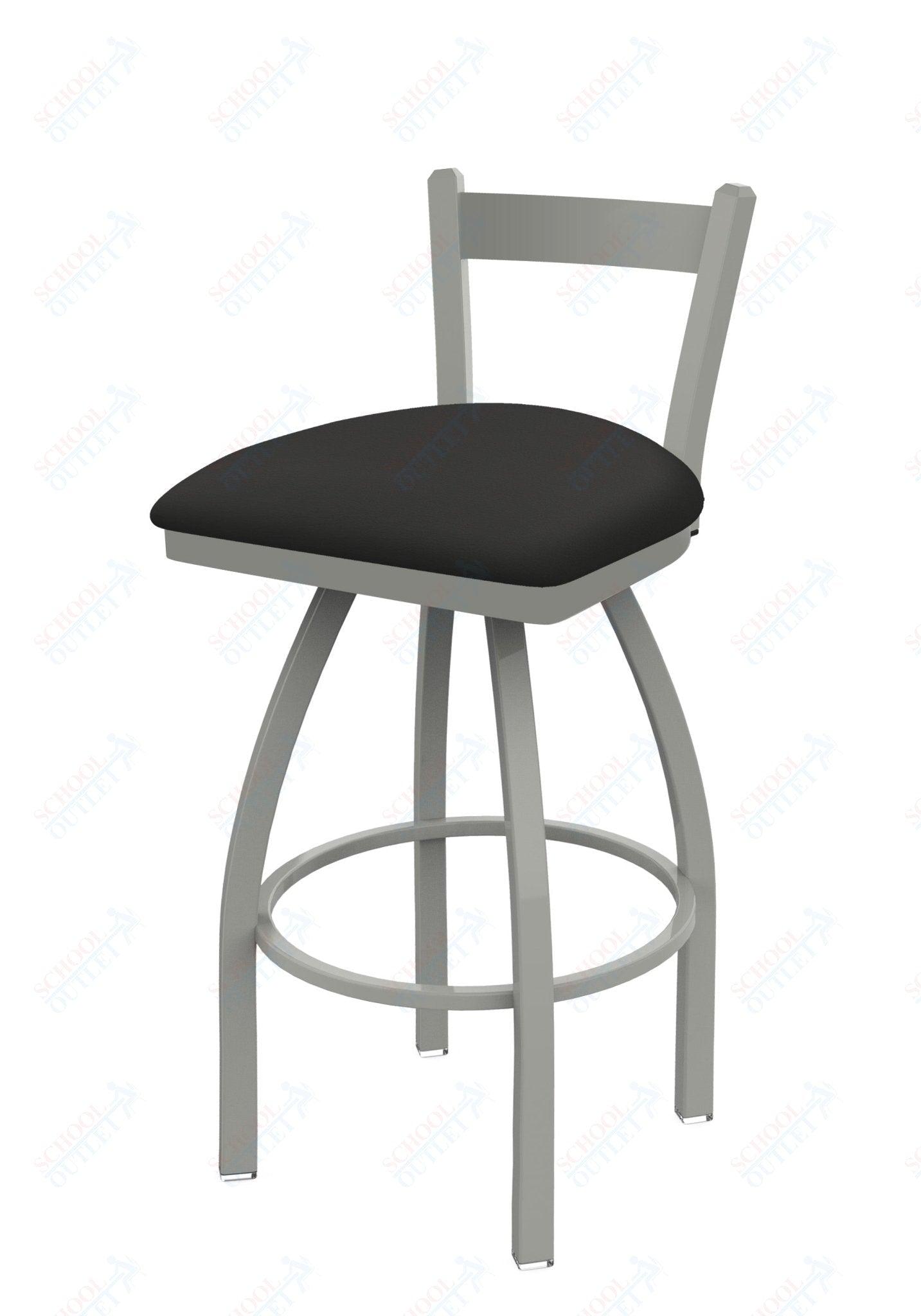 Holland Bar Stool 821 Catalina Low Back Swivel Bar Stool Upholstered Seat 30"H (HBS - 821 - BS - UP - 30H) - SchoolOutlet