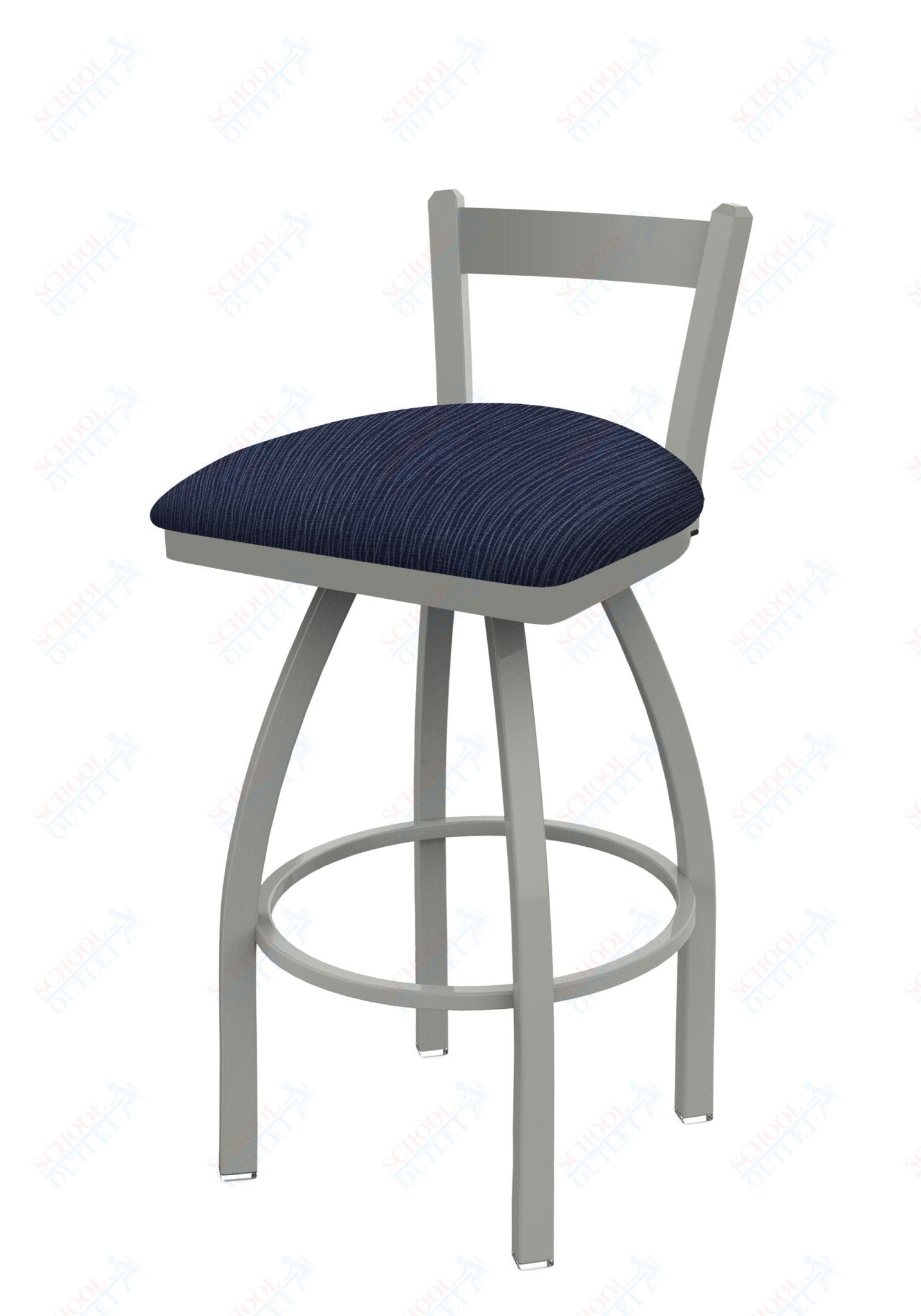 Holland Bar Stool 821 Catalina Low Back Swivel Bar Stool Upholstered Seat 30"H (HBS - 821 - BS - UP - 30H) - SchoolOutlet