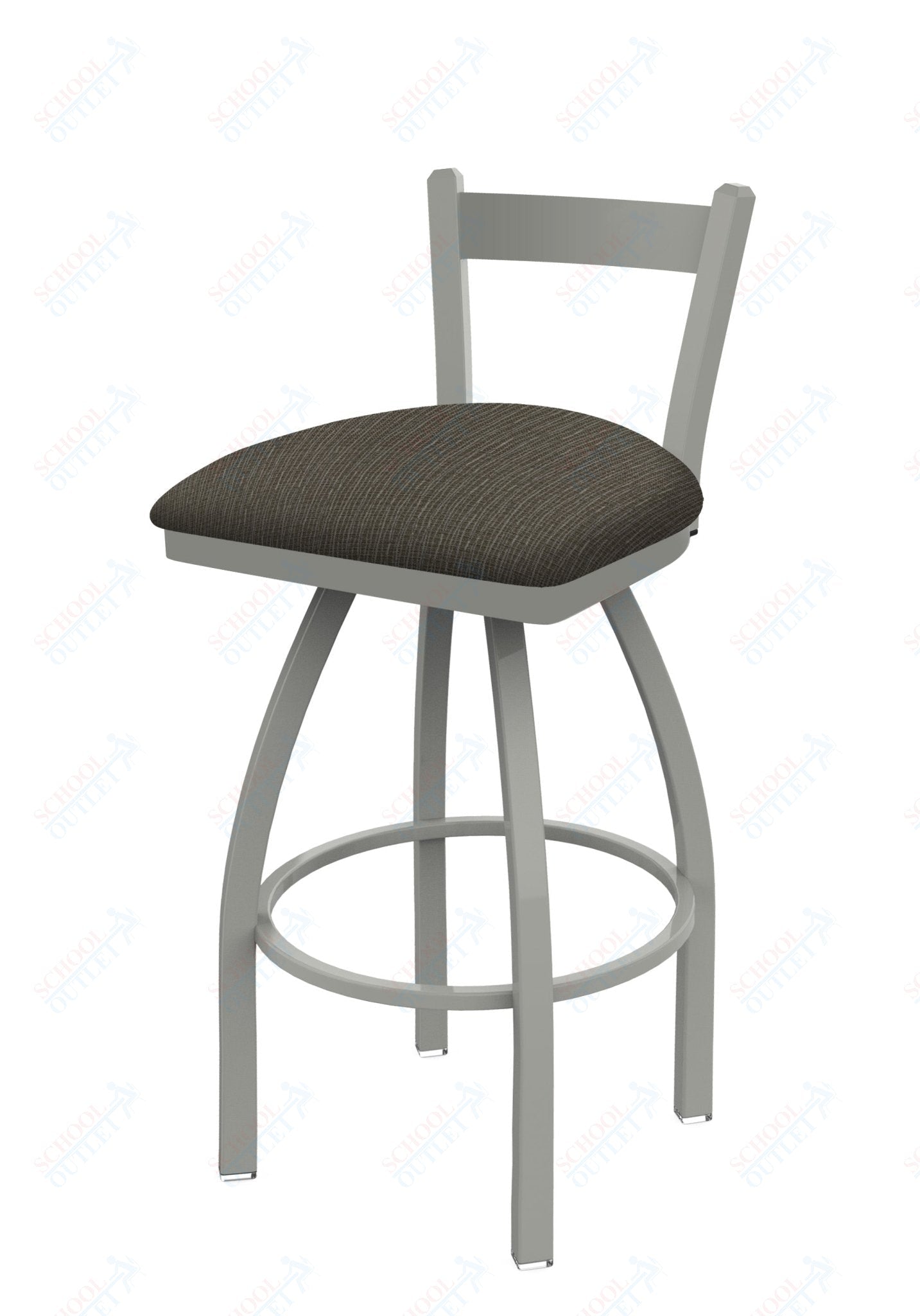 Holland Bar Stool 821 Catalina Low Back Swivel Bar Stool Upholstered Seat 30"H (HBS - 821 - BS - UP - 30H) - SchoolOutlet
