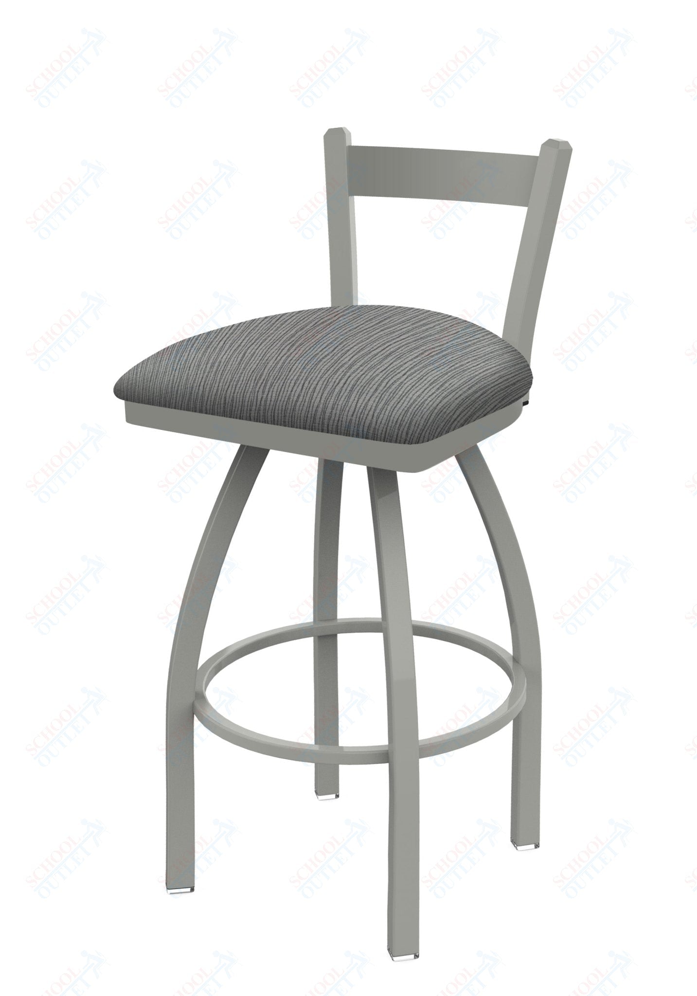 Holland Bar Stool 821 Catalina Low Back Swivel Bar Stool Upholstered Seat 30"H (HBS - 821 - BS - UP - 30H) - SchoolOutlet