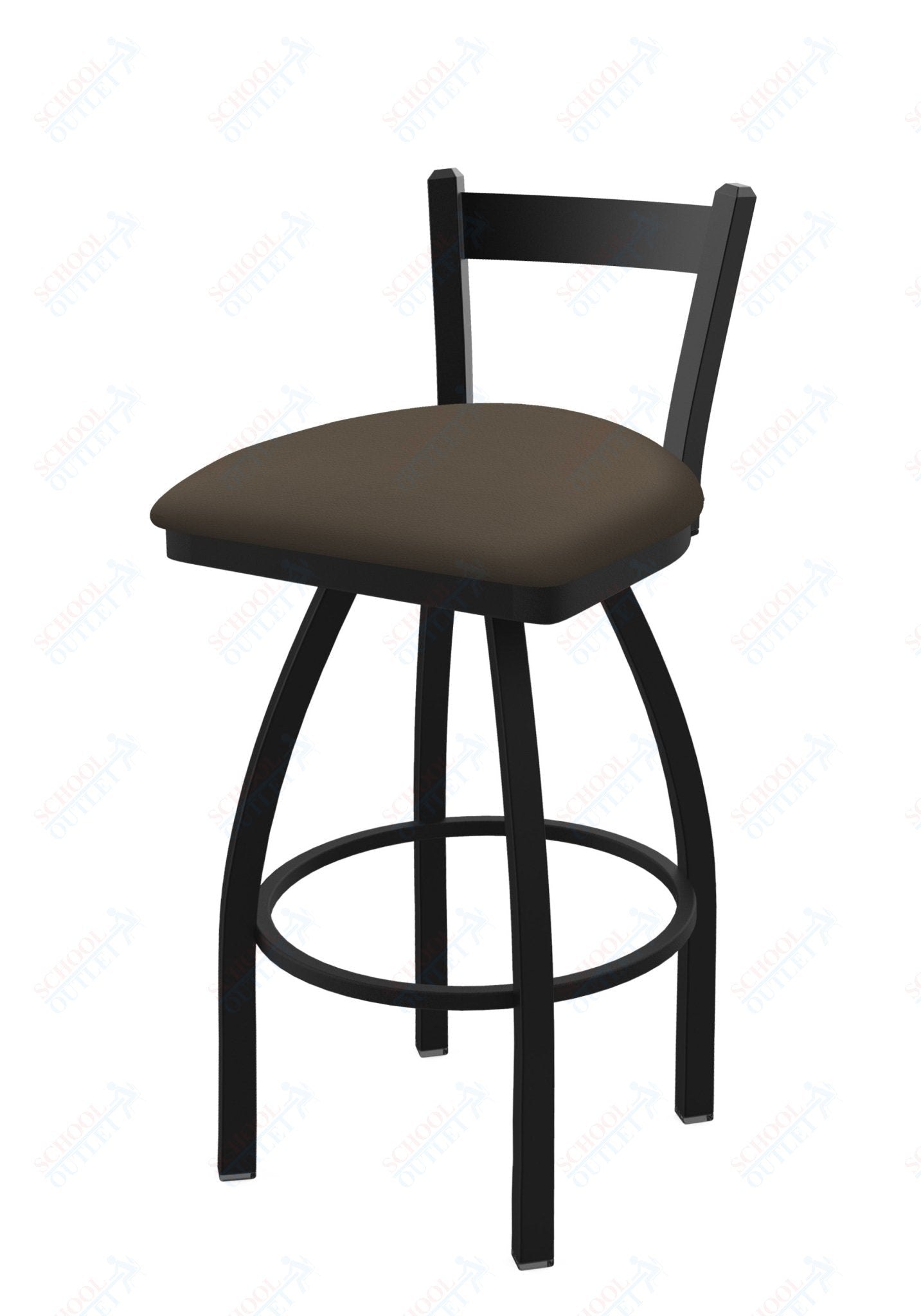 Holland Bar Stool 821 Catalina Low Back Swivel Bar Stool Upholstered Seat 30"H (HBS - 821 - BS - UP - 30H) - SchoolOutlet