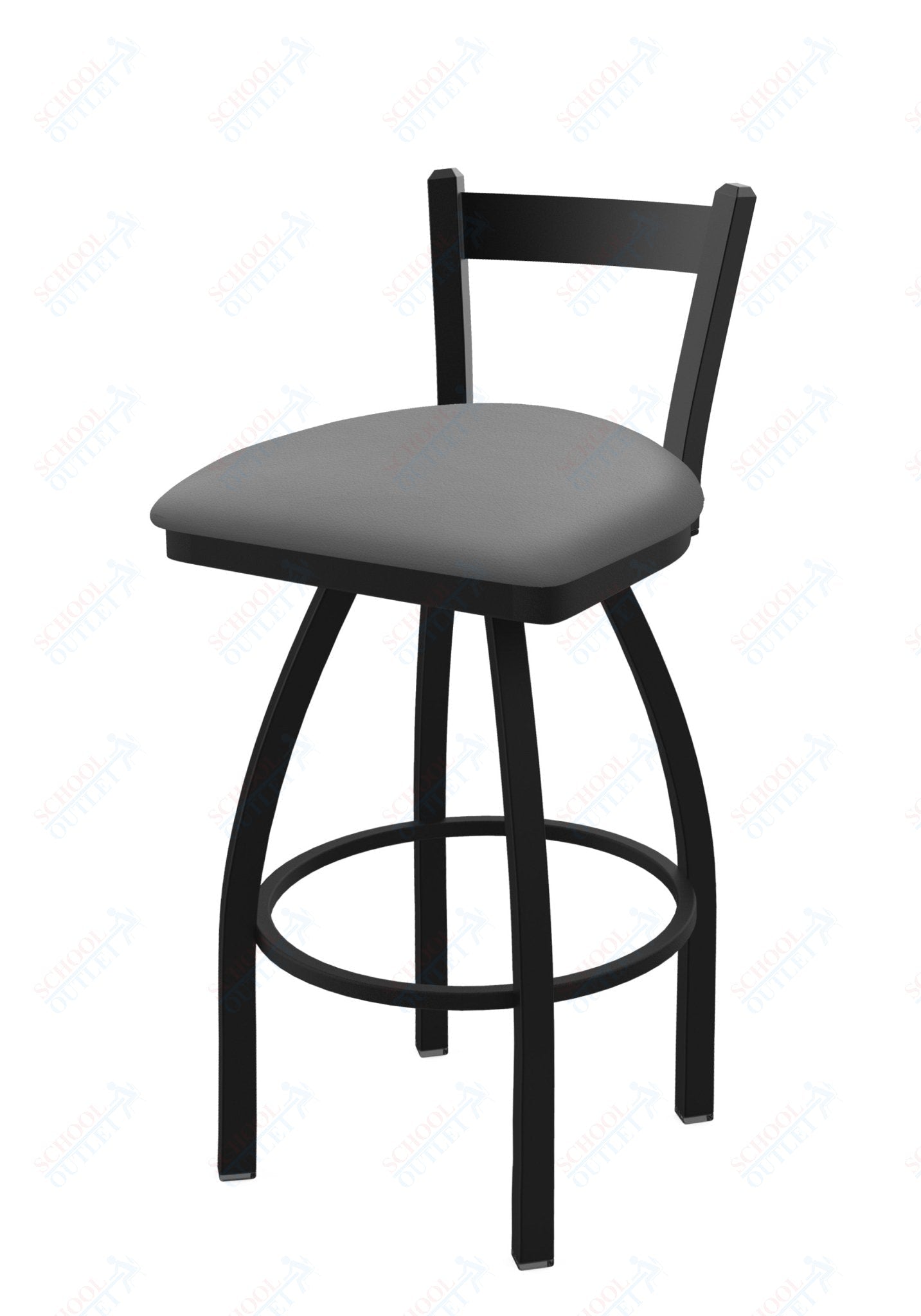 Holland Bar Stool 821 Catalina Low Back Swivel Bar Stool Upholstered Seat 30"H (HBS - 821 - BS - UP - 30H) - SchoolOutlet