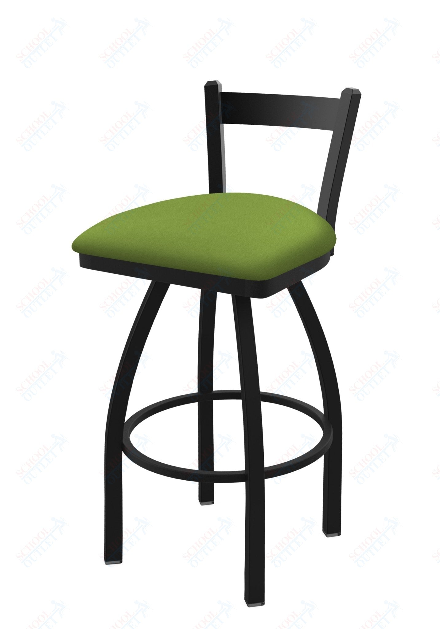 Holland Bar Stool 821 Catalina Low Back Swivel Bar Stool Upholstered Seat 30"H (HBS - 821 - BS - UP - 30H) - SchoolOutlet