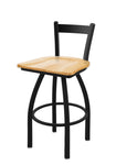 Holland Bar Stool 821 Catalina Low Back Swivel Bar Stool Wooden Seat 30