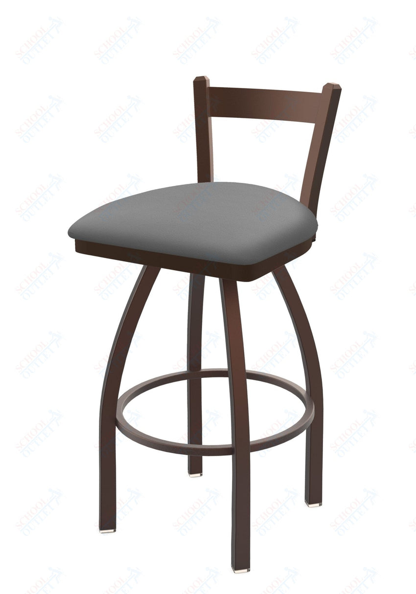 Holland Bar Stool 821 Catalina Low Back Swivel Bar Stool Upholstered Seat 30"H (HBS - 821 - BS - UP - 30H) - SchoolOutlet