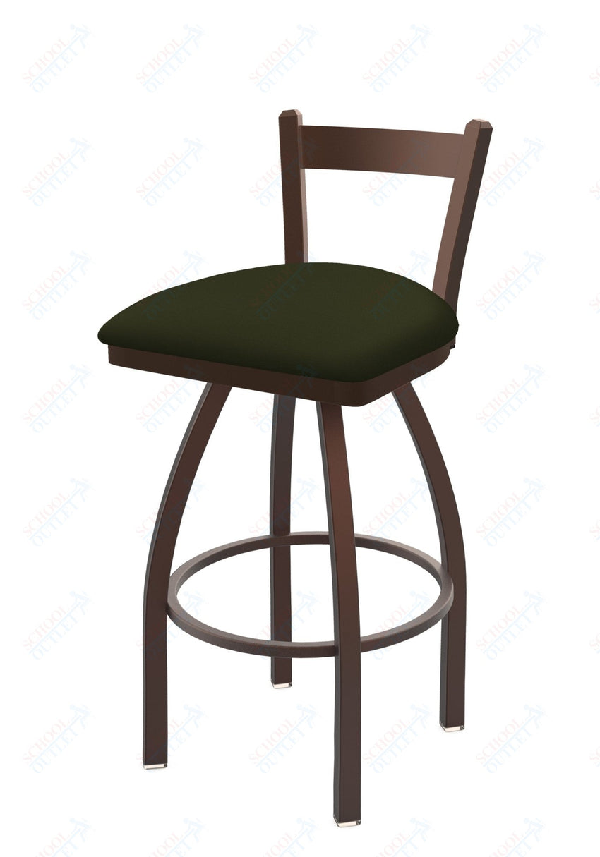 Holland Bar Stool 821 Catalina Low Back Swivel Bar Stool Upholstered Seat 30"H (HBS - 821 - BS - UP - 30H) - SchoolOutlet