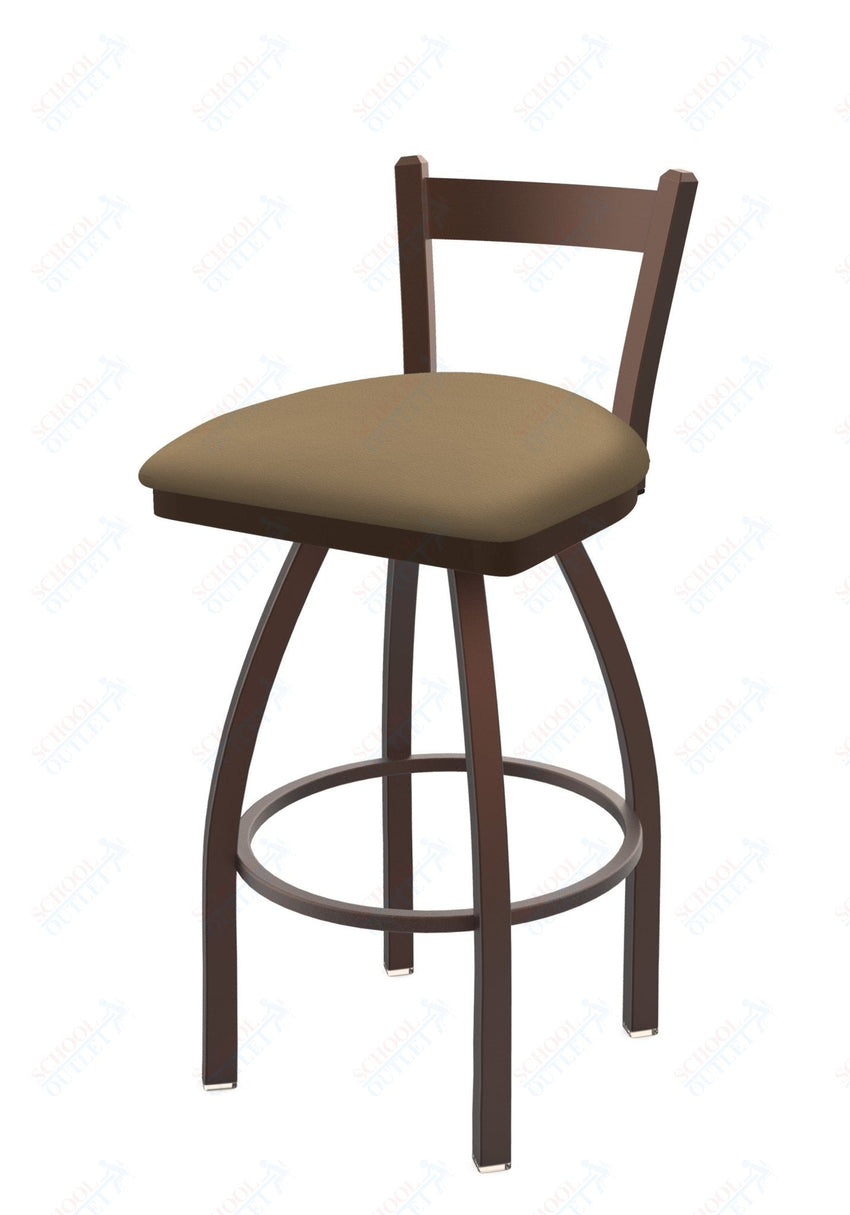 Holland Bar Stool 821 Catalina Low Back Swivel Bar Stool Upholstered Seat 30"H (HBS - 821 - BS - UP - 30H) - SchoolOutlet