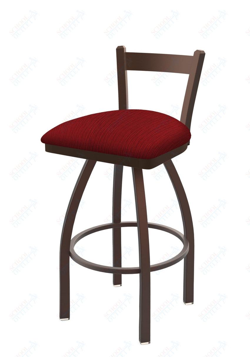 Holland Bar Stool 821 Catalina Low Back Swivel Bar Stool Upholstered Seat 30"H (HBS - 821 - BS - UP - 30H) - SchoolOutlet
