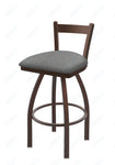 Holland Bar Stool 821 Catalina Low Back Swivel Bar Stool Upholstered Seat 30