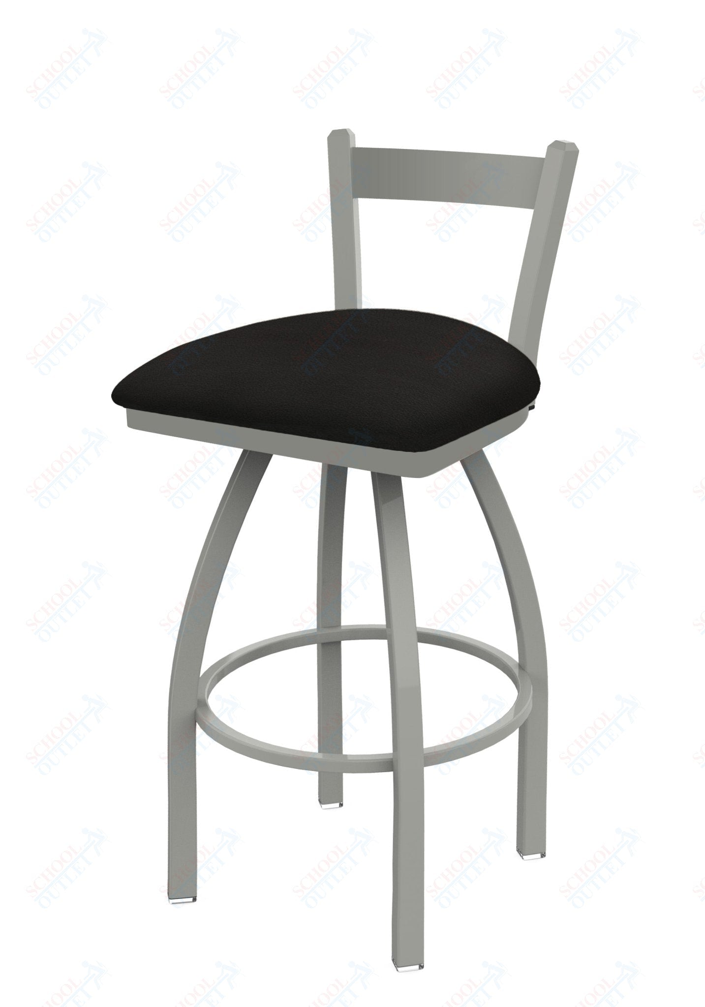 Holland Bar Stool 821 Catalina Low Back Swivel Bar Stool Upholstered Seat 30"H (HBS - 821 - BS - UP - 30H) - SchoolOutlet